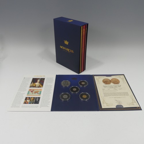 495 - A London Mint Office 'Monarchs of the Twentieth Century' Coin Set, including a Victorian half sovere... 