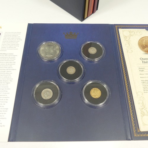 495 - A London Mint Office 'Monarchs of the Twentieth Century' Coin Set, including a Victorian half sovere... 
