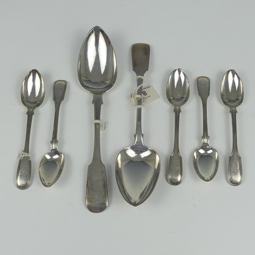 29 - A George III silver Table Spoon, by Emmanuel Levy, hallmarked Exeter 1815, fiddle pattern, 22.5cm lo... 