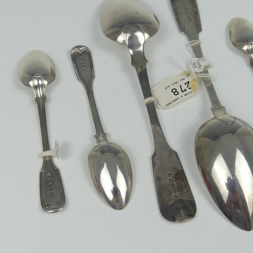 29 - A George III silver Table Spoon, by Emmanuel Levy, hallmarked Exeter 1815, fiddle pattern, 22.5cm lo... 