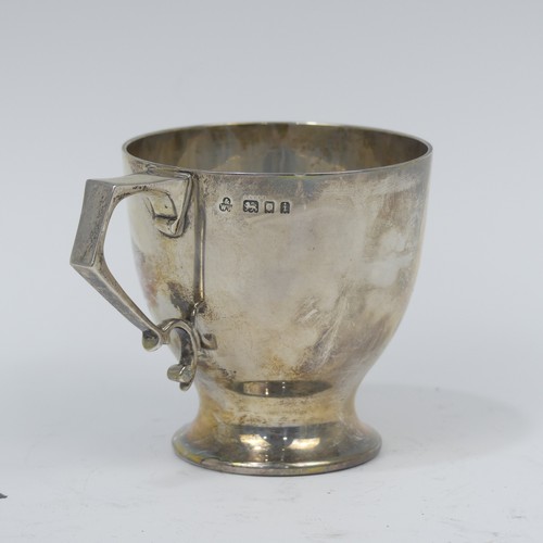 42 - A George V silver Christening Mug, by&nbsp;Wakely & Wheeler, hallmarked London 1924, initialled,... 