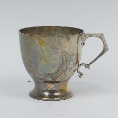 42 - A George V silver Christening Mug, by&nbsp;Wakely & Wheeler, hallmarked London 1924, initialled,... 