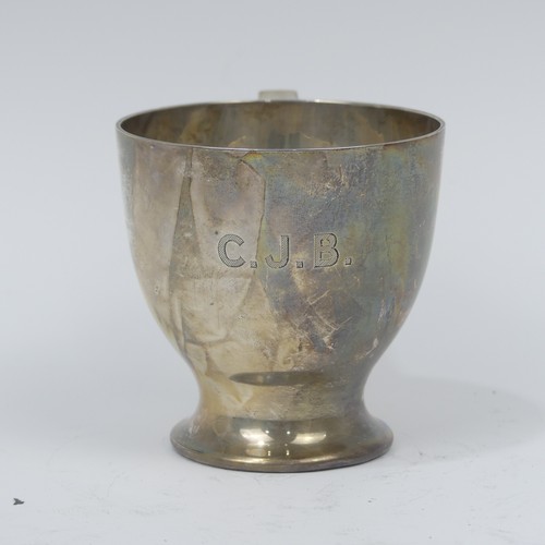 42 - A George V silver Christening Mug, by&nbsp;Wakely & Wheeler, hallmarked London 1924, initialled,... 