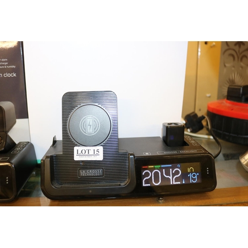 15 - BOXED LACROSSE 3 IN 1 PROJECTION ALARM CLOCK