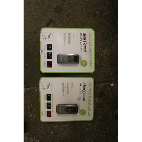 30 - X2 BOXED ALCHOSENSE ALCOHOL BREATHILYZERS