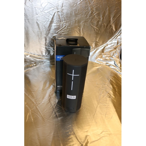 36 - BOXED ULTIMATE EARS MEGA BLAST WATERPROOF BLUETOOTH SPEAKER
