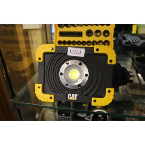 4 - CAT LED RECHARGEABLE WORK LIGHT WITH CHARGER