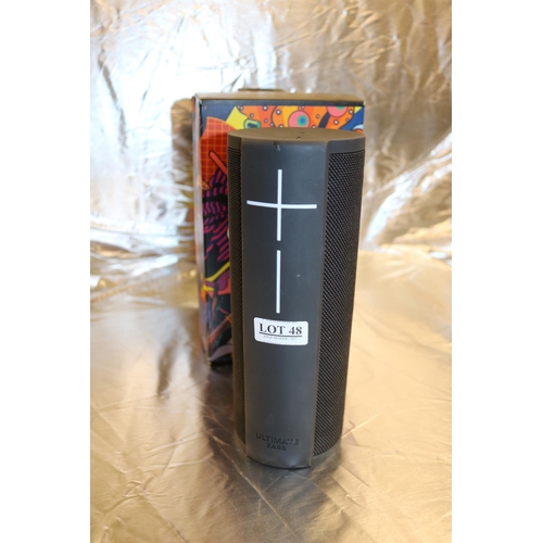 48 - BOXED ULTIMATE EARS WATERPROOF MEGABLAST SPEAKERS(to be offered with an option to buy Lot 49 at the ... 