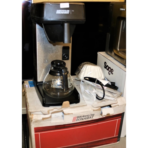 116 - BOXED BRAVILOR BONAMAT COMMERCIAL COFFEE MAKER WITH GLASS JUG AND FILTERS