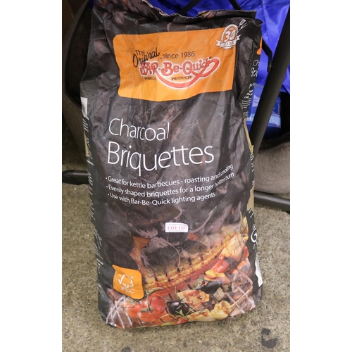 132 - BAG OF 10KG BBQ CHARCOAL