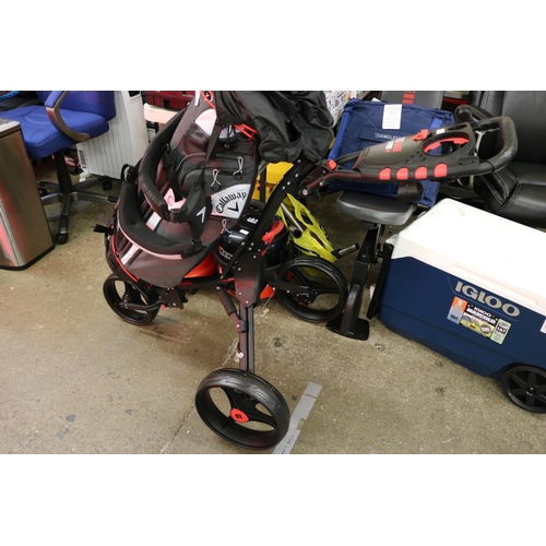 163 - EZEGLIDE COMPACT+ FOLDING GOLF TROLLEY