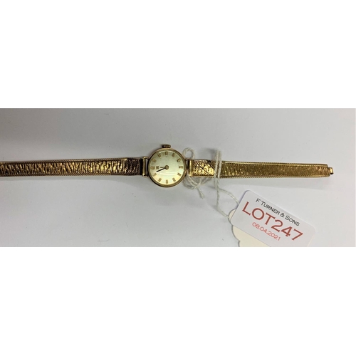 247 - LADIES MECHANICAL WRIST WATCH - DGD STRAP