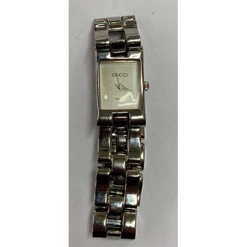 248A - LADIES GUCCI STAINLESS STEEL WRIST WATCH