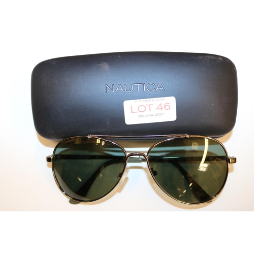 46 - GENTS NAUTICA SUNGLASSES WITH ORIGINAL CASE