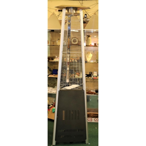 109 - AZ GAS PYRAMID PATIO HEATER WITH GLASS  - 230CM HIGH