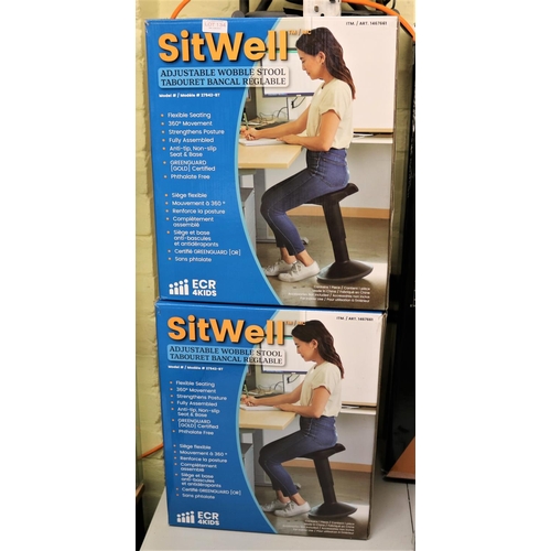 134 - 2 X BOXED SITWELL ADJUSTABLE WOBBLE STOOLS