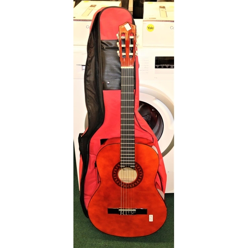 169 - ROCKET MUSIC HAND MADE CLASSICAL GUITAT CG44N WITH CARRY BAG