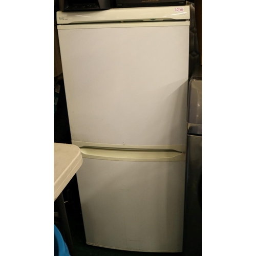 187 - LEC FRIDGE FREEZER - 123CM HIGH X 53CM WIDE X 57 CM DEEP