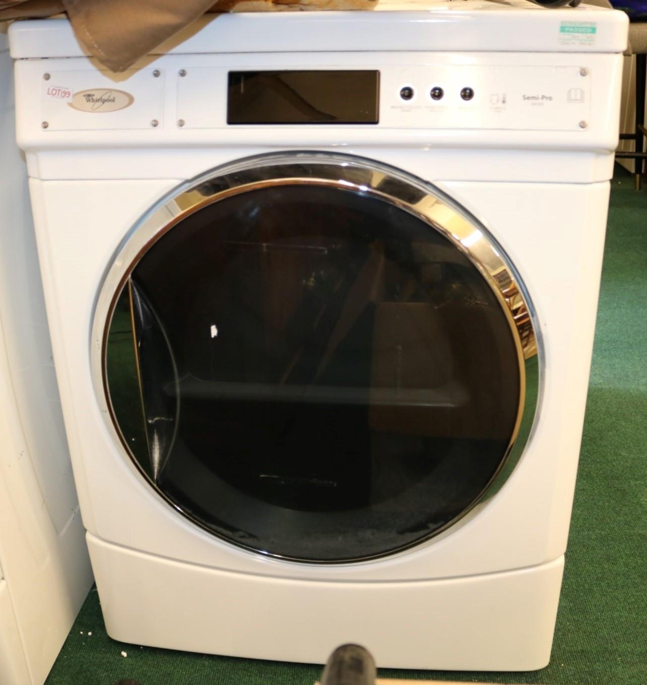 whirlpool semi pro washing machine