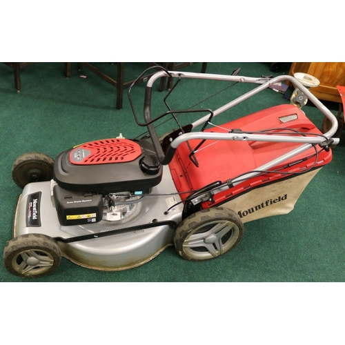 208 - MOUNTFIELD GCV145 PETROL LAWNMOWER WITH GRASS BOX (GOOD COMPRESSION)