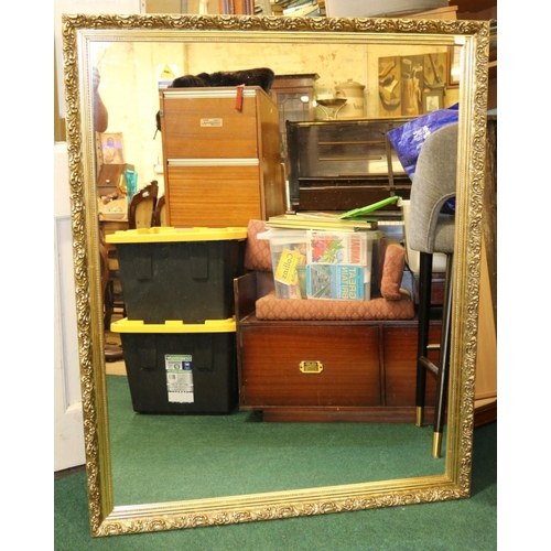 212 - LARGE GILT FRAMED ROCOCO MIRROR