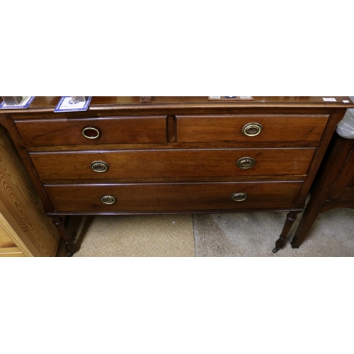 246 - VICTORIAN CHEST OF FOUR DRAWERS MISSING BACK