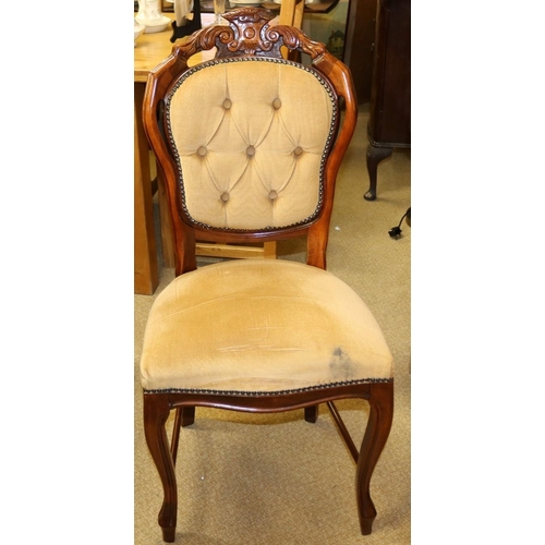 249 - FRENCH STYLE BURR WALNUT AND ELM DRAWLEAF DINING TABLE MISSING CENTRE LEAF WITH FOUR MATCHING DINING... 