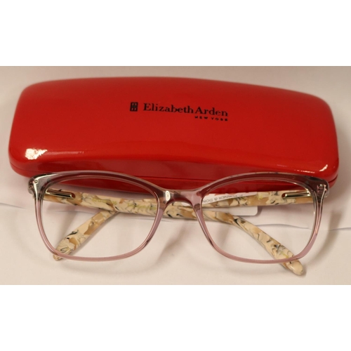 32 - PAIR OF LADIES ELIZABETH ARDEN SPECTACLE FRAMES WITH CASE