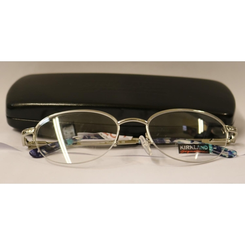 34 - PAIR OF LADIES KIRKLAND SIGNATURE SPECTACLE FRAMES WITH CASE