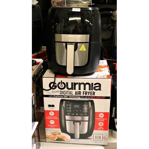 86 - BOXED GOURMIA DIGITAL AIR FRYER - 5.7L - VERY SLIGHT USEAGE