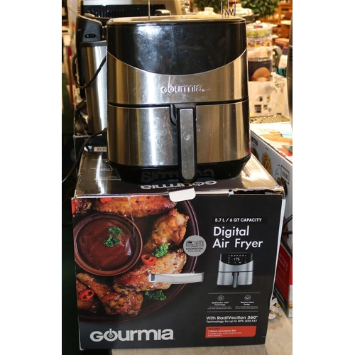 91 - BOXED GOURMIA 5.7L DIGITAL AIR FRYER - SLIGHT USEAGE