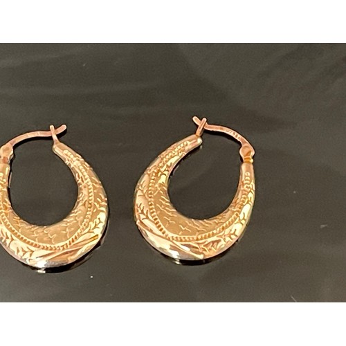 377 - 9CT GOLD EARRINGS (PAIR)