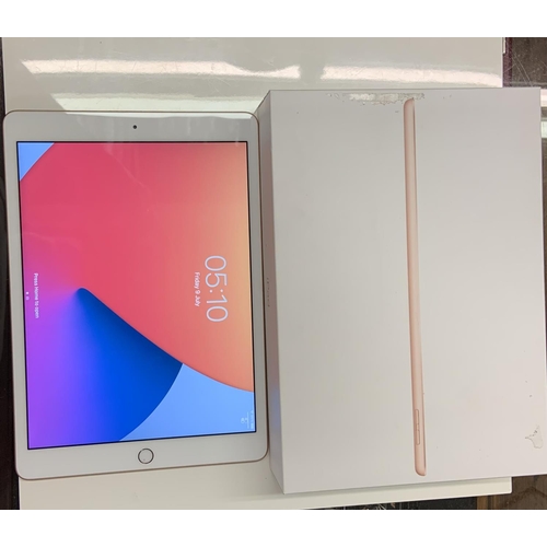 370 - BOXED APPLE IPAD (8TH GEN) WIFI 128GB IN ROSE GOLD