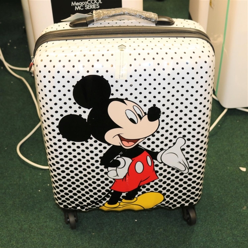 153 - DISNEY MICKEY MOUSE CARRY ON SUITCASE - AS NEW