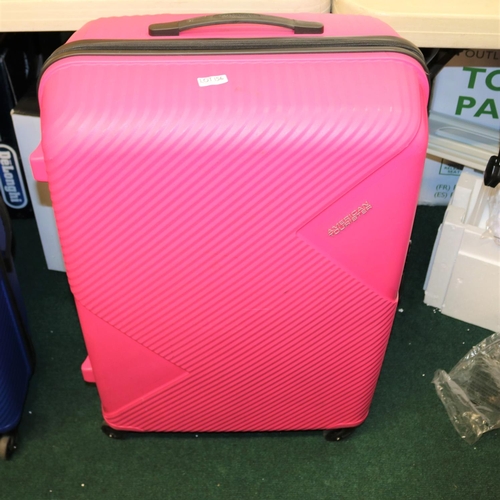 156 - LARGE PINK AMERICAN TOURISTER ROLLING SUITCASE