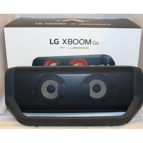 16 - BOXED LG X BOOM GO PN7 WIRELESS PORTABLE BLUETOOTH SPEAKER