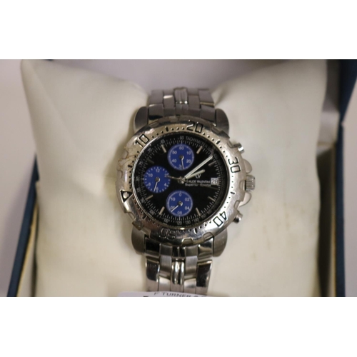 34 - BOXED GENTS CLAUDE BALENTINI SPORTS WATCH