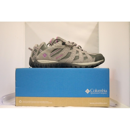 57 - PAIR OF LADIES COLUMBIA RED-CREST WATERPROOF WALKING SHOES - UK SIZE 4