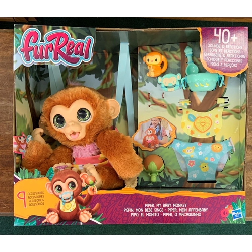 FURREAL PIPER MY BABY MONKEY TOY - BOXED WITH VARIOUS ACCESSORIES