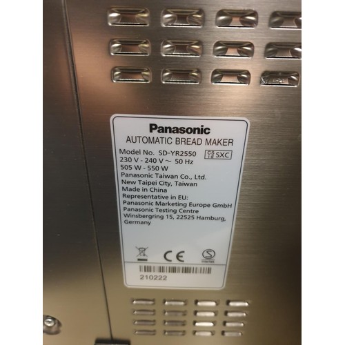 63 - PANASONIC BREAD MAKER - MODEL: SD-YR2550SXC