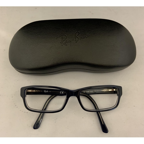 36 - PAIR OF RAYBAN DESIGNER SPECTACLE FRAMES & RAYBAN CASE - MOD:5169 5815