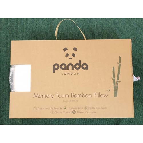 248 - PANDA MEMORY FOAM BAMBOO PILLOW BOXED