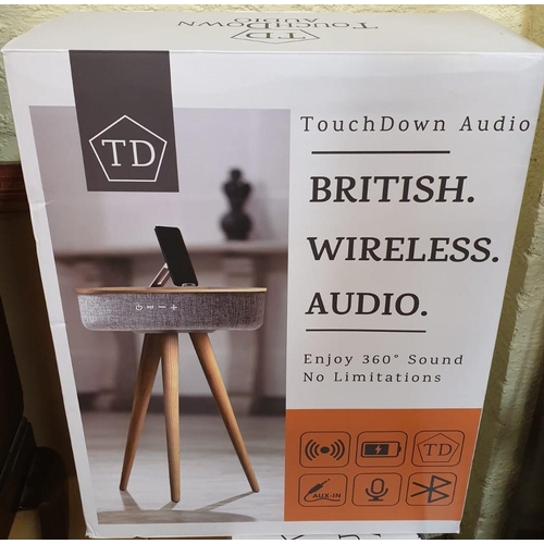 272 - TOUCHDOWN AUDIO MULTI MEDIA TABLE WITH BLUETOOTH IN ASH BOXED