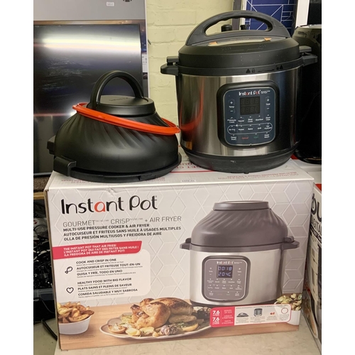 49 - BOXED INSTANT POT GOURMET CRISP - AIR FRYER/MULTI USE COOKER