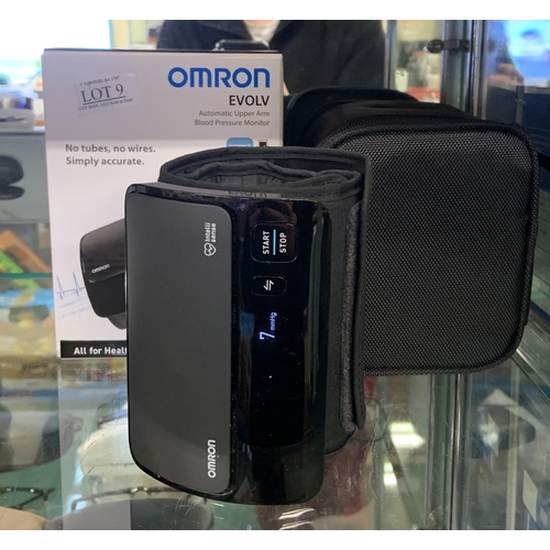 9 - BOXED OMRON EVOLV BLOOD PRESSURE MONITOR