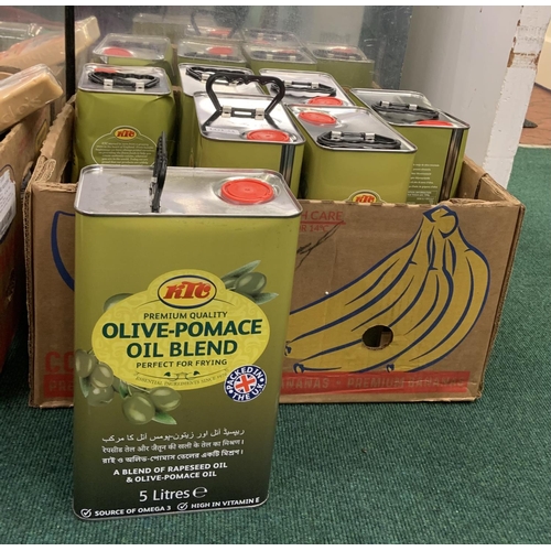 34 - 7 X 5L TINS OF KTC OLIVE OIL