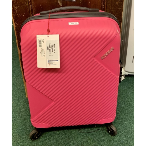 90 - AMERICAN TOURISTER HARD SHELL CABIN SUITCASE - PINK