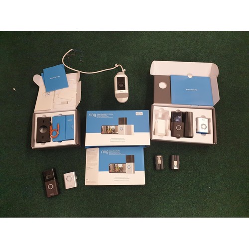 29 - BOXED RING DOORBELL 3 WITH CHIME INC A BOXED RING DOORBELL 3 AND A RING SPOTLIGHT CAM - NOTE  ONE DO... 