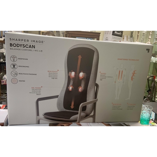 104 - SHARPER IMAGE BODYSCAN HEATED MASSAGE CUSHION