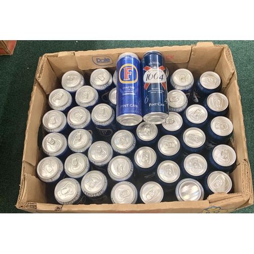 165 - MIXED LOT OF BEERS INC. KRONENBERG 1664, FOSTERS - APPROX 40 CANS